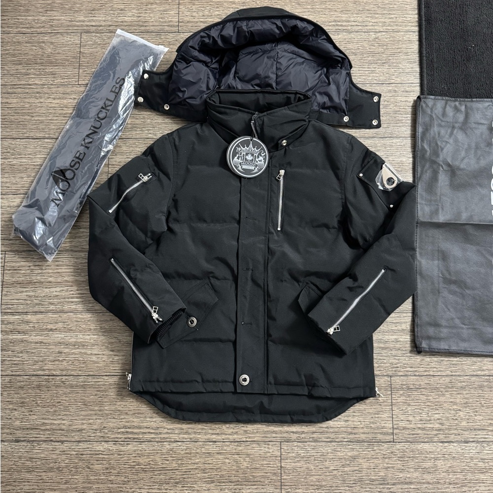 Moose Knuckles Black Down Jacket NWT - image 2